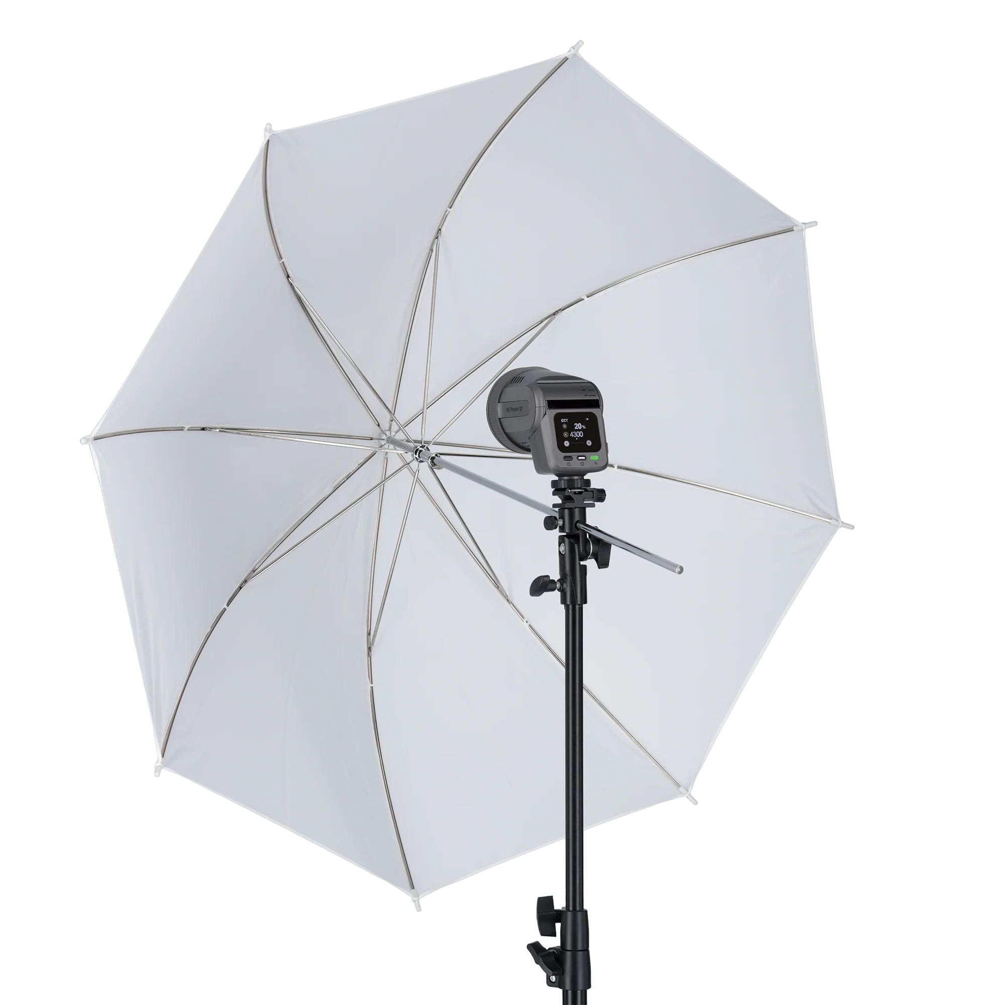 Blitzneiger I mit Schirmhalter I für Aufsteckblitze - Image 6