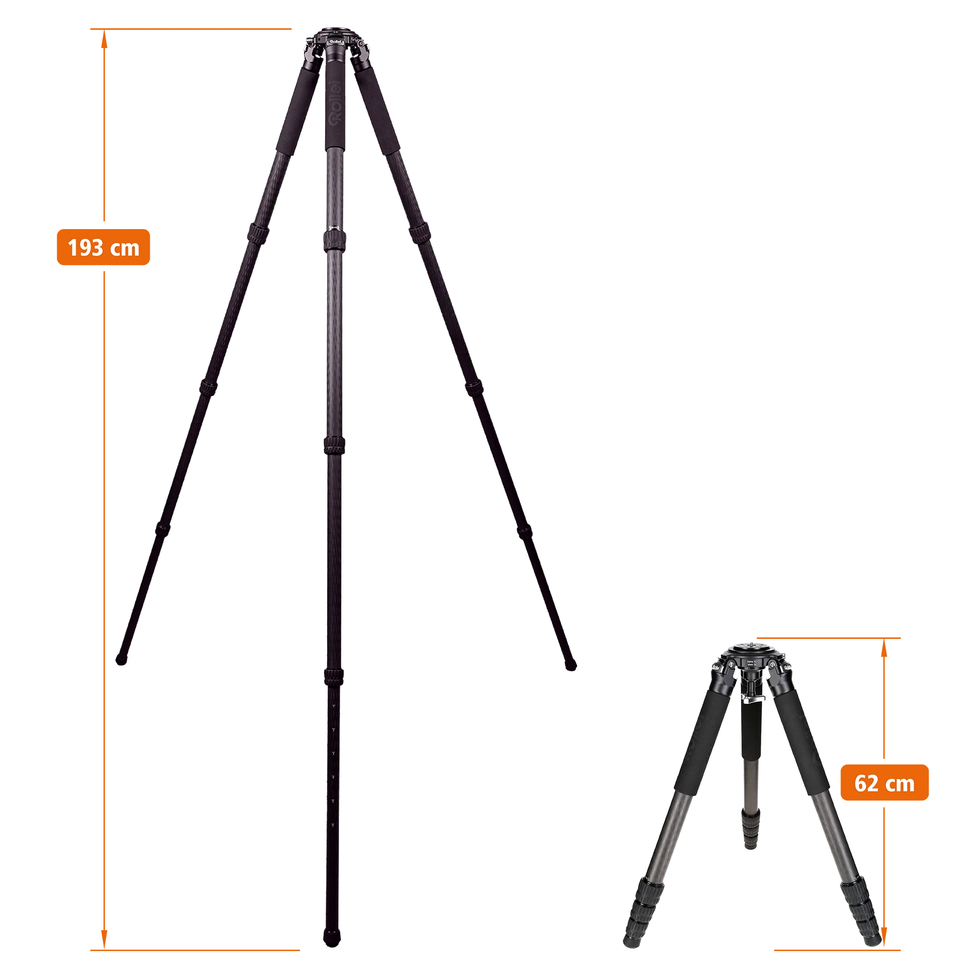 Rock Solid Alpha XL Mark III - Carbon Stativ - Image 6
